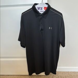 Under Armour Men's Black Polo Shirt